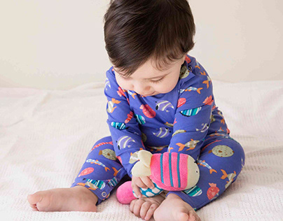 Fuzzy Fish: Night Suit for Baby | Ola Otter