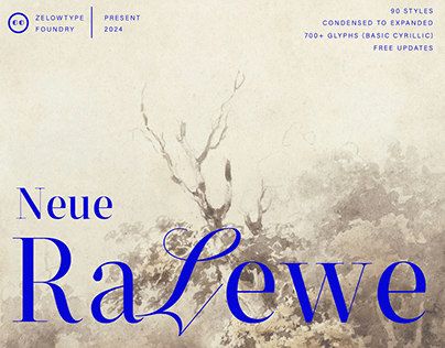 ZT NEUE RALEWE - Free Font | 90 Styles | Cyrillic