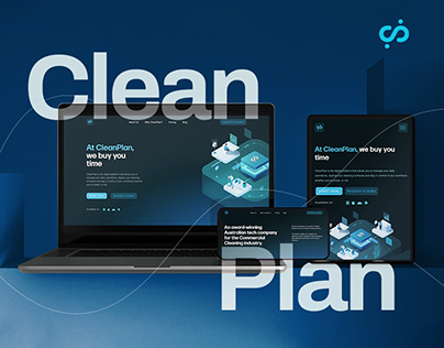 Clean Plan Website Design and Motion Graphics