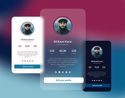 Profile Card - UI Design