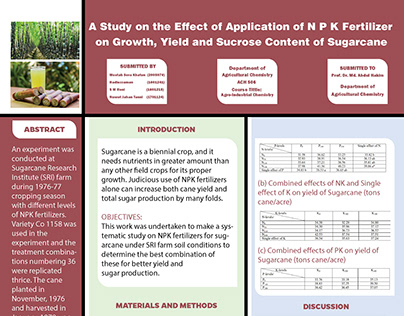 Agricultural Research Poster Design