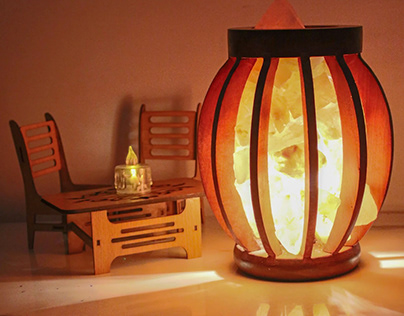 Elevate Home Décor With Pink Salt Wooden Basket Lamps