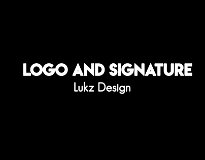 Logo and Signature Lukz Design proyect.
