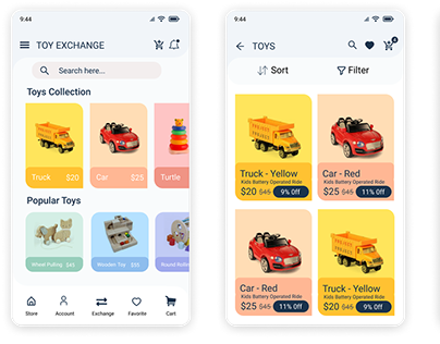 Toy Exchanging App