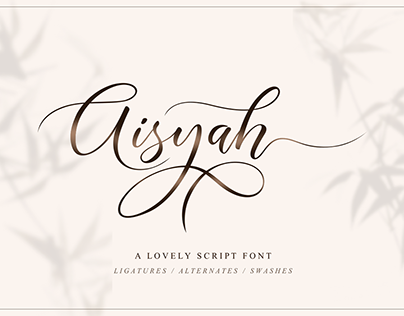 Aisyah | Lovely Script Font