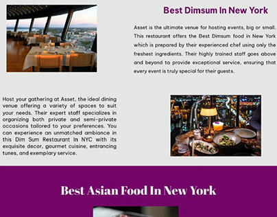Pan Asian Restaurant NYC