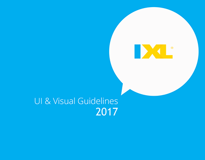 IXL Brand guidelines 2017 (partial)