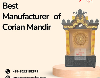 Best Manufacturer of Corian Mandir