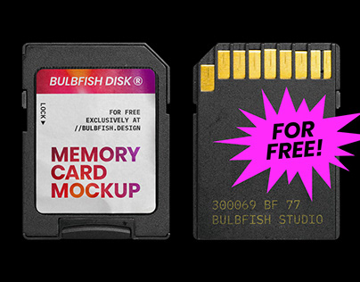 [Free] Memory Card Mockup