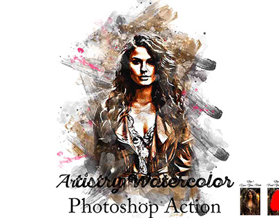Artistry Watercolor Photoshop Action