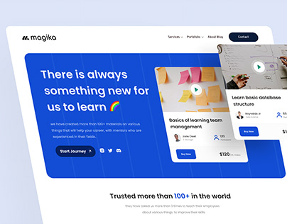 Magika Academy Landing Page - Preview
