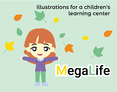 illustrations for a children's learning center