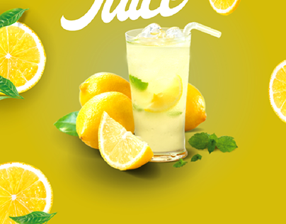Orange juice poster design