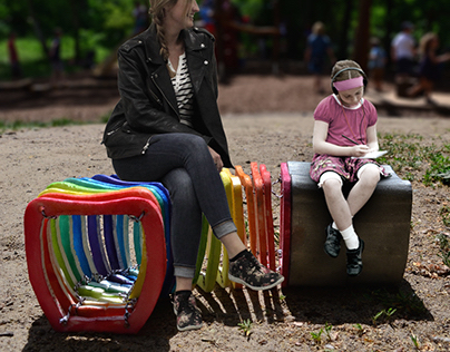 Slinky; public bench design