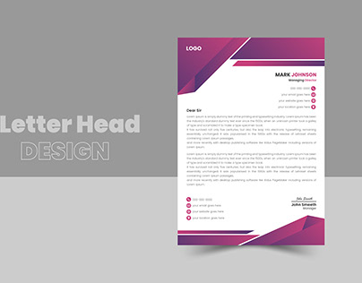 Professional Letter Head Design