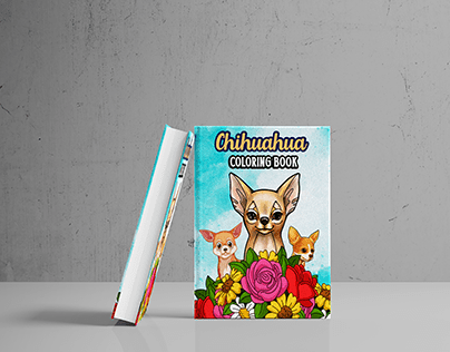 Chihuahua Coloring Book Cover Design