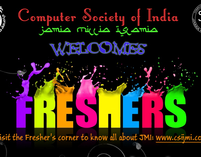 Welcome Freshers Banner