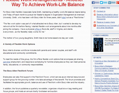 Series of articles on employee benefits