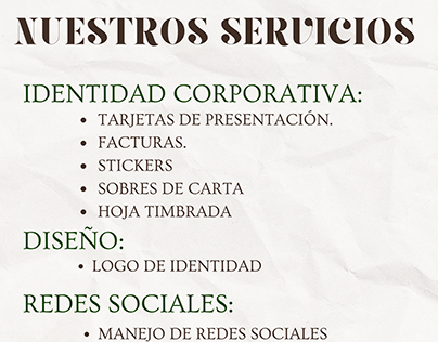 Portafolio de Servicios.