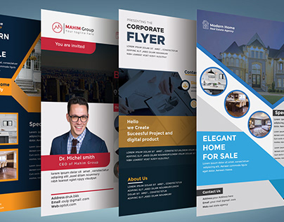 Professional flyer design for business, company, Agency