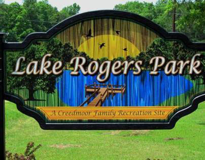 Lake Rogers Park Sign