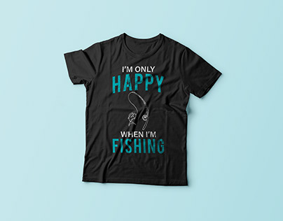 Fishing T-shirt design, Fish lover, fishing hobby,