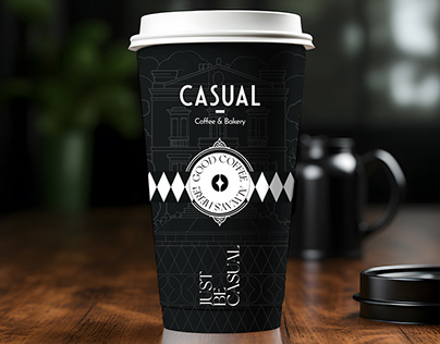 Coffee cup design for casual coffee