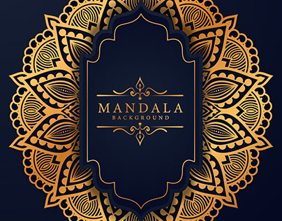 Floral luxury mandala background arabesque style