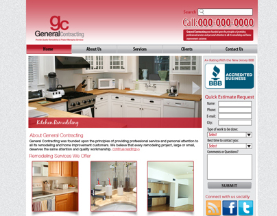 General Contrator (sample web design)