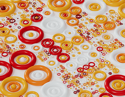 Torus random color pattern