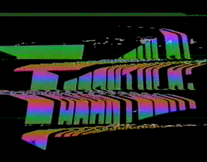 PNG logo glitched through a VHS tape