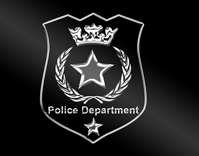 Police Logo Design | Chrome Effect