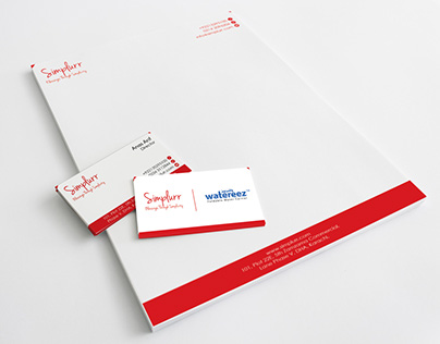 Visiting Card and Letterhead for "simplurr"