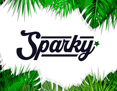 Boisson fruité Sparky (Logo + Packaging)