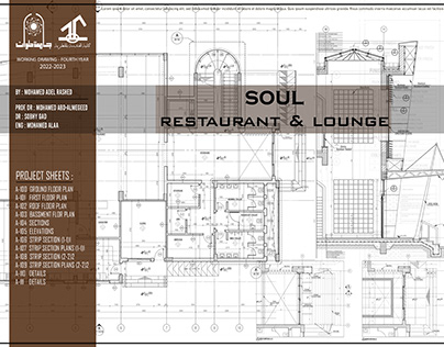 Working Drawing 4th year "Restaurant & Lounge"