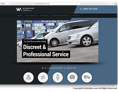 W A Chauffeurs- WEBSITE DESIGNING