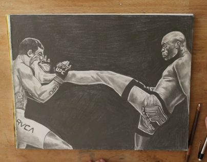 Anderson Silva Timelapse drawing