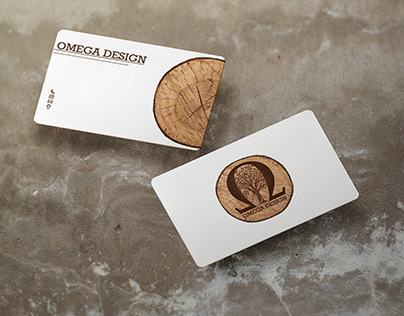 Omega Design Logo Mockup