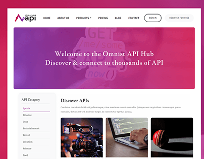 API Webpage Design