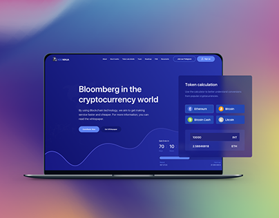 ICONinja- ICO, Blockchain & Cryptocurrency Landing Page