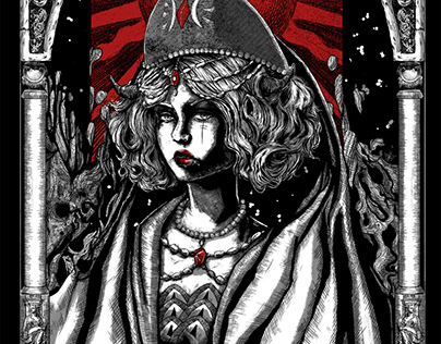 Tarot Collection Red Spell - The High Priestess