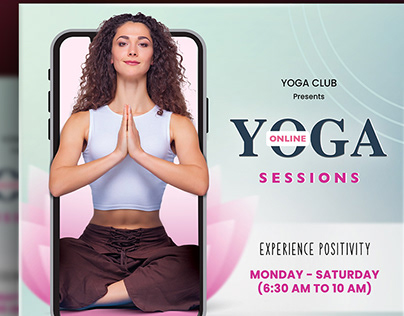 Online Yoga Session Flyer