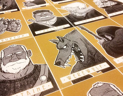 Werewolf cards design
