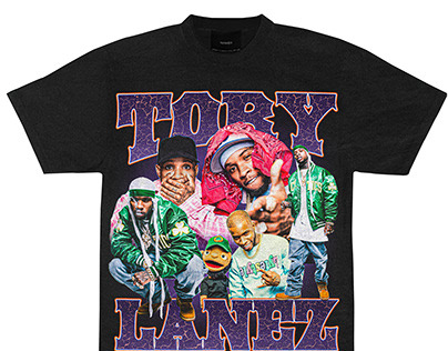 tory lanez bootleg 90s t-shirt design.