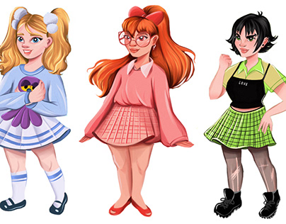 The Powerpuff Girls- Character design