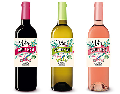 Packaging, étiquette bouteille de vin