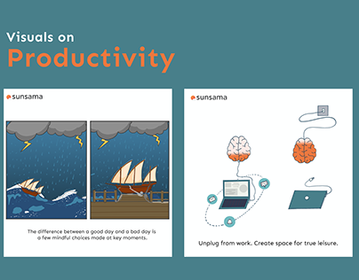 Visuals on Productivity for Sunsama