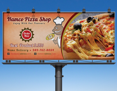 Hamco Pizza Shop Business Billboard