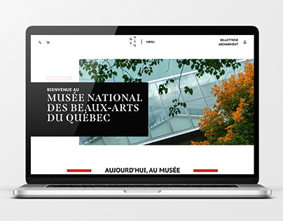 Refonte du site web du MNBAQ | Design d'interface