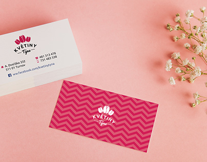 Logo design / Business cards (client: Květiny Týna)